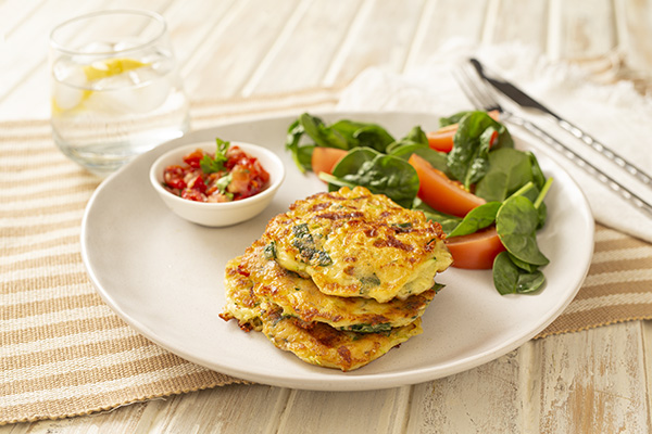 Cheesy Zucchini Fritters