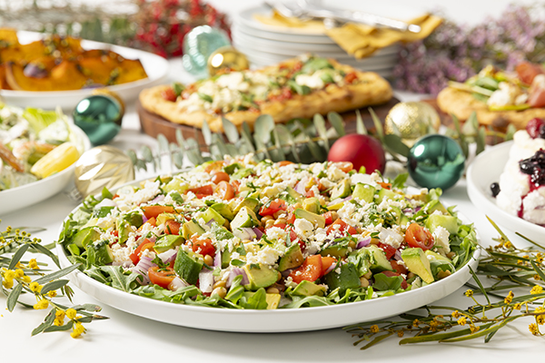 Mediterranean Salad, with Creamy Fetta, Manjimup Avocado and Lemon Dressing